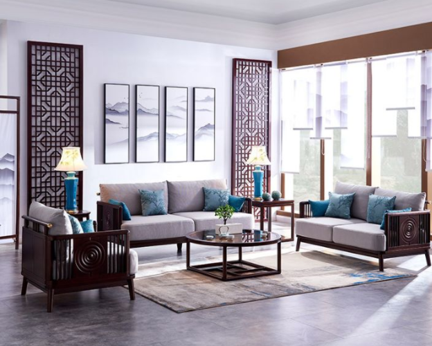 高檔實木沙發(fā)組合，實木沙發(fā)美在何處？