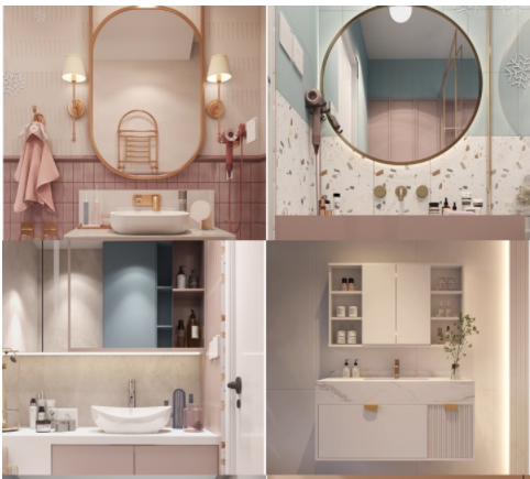 昆明家裝效果，你的浴室柜是怎么搭配的？