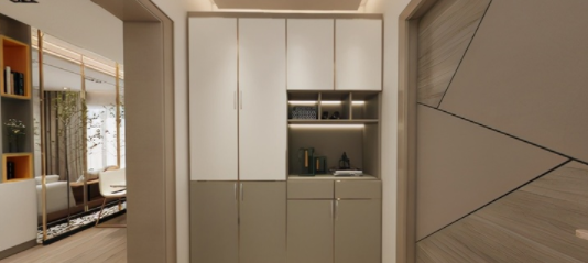 玄關效果圖設計：玄關如何設計才能不浪費空間？