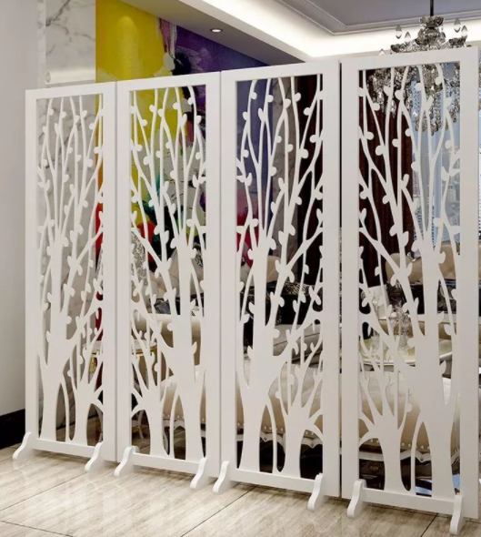 客廳屏風(fēng)隔斷效果圖：折疊式活動屏風(fēng)隔斷特點 家庭屏風(fēng)隔斷風(fēng)水禁忌