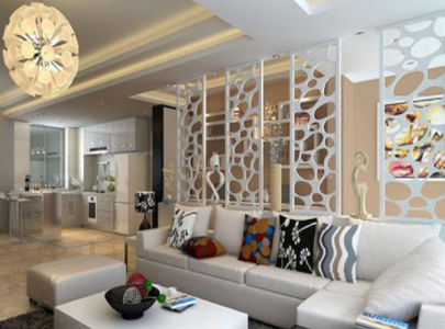 屏風(fēng)隔斷效果圖：客廳屏風(fēng)隔斷有何風(fēng)水講究？客廳屏風(fēng)隔斷風(fēng)水