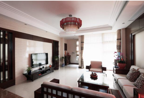 新中式別墅設(shè)計(jì)：240㎡新中式別墅，紅木家具與格柵的和諧相融