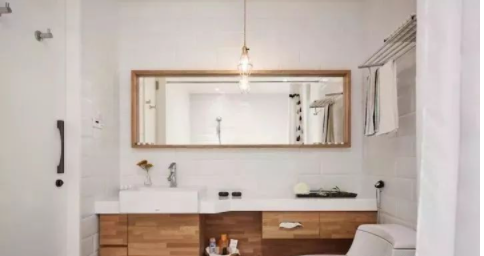 酒店仿古浴室柜：一個好用的衛(wèi)生間浴室柜可以這樣設計？